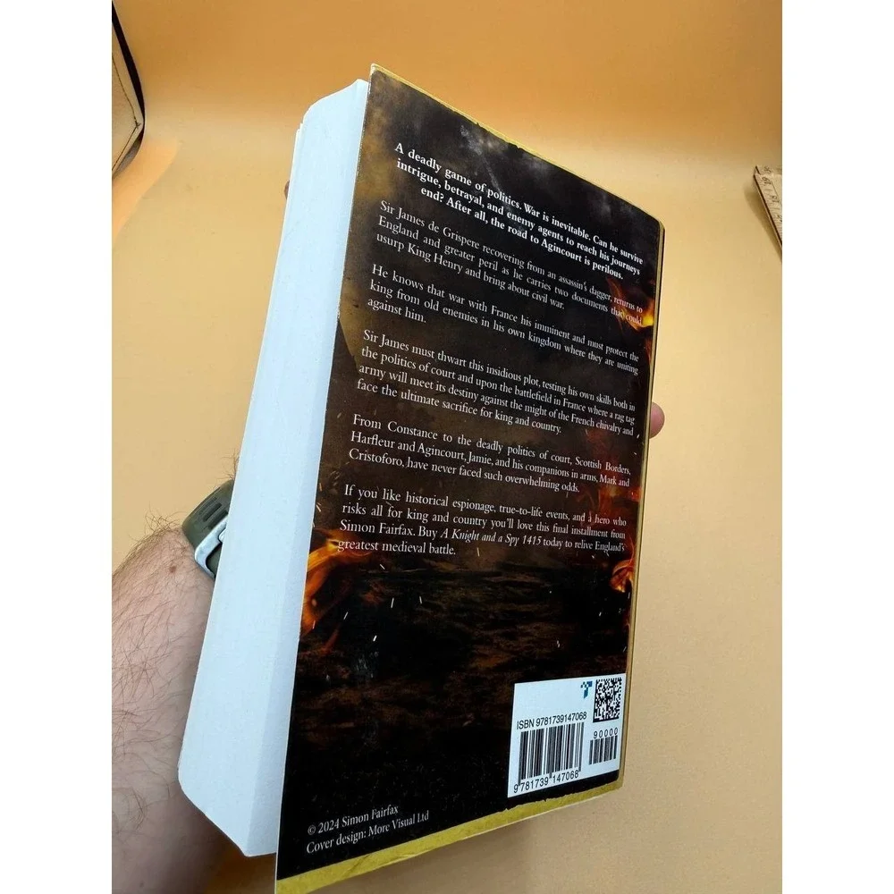 A Knight and a‎ Spy 1415: Agincourt by Simon Fairfax 2024 Paperback Medieval